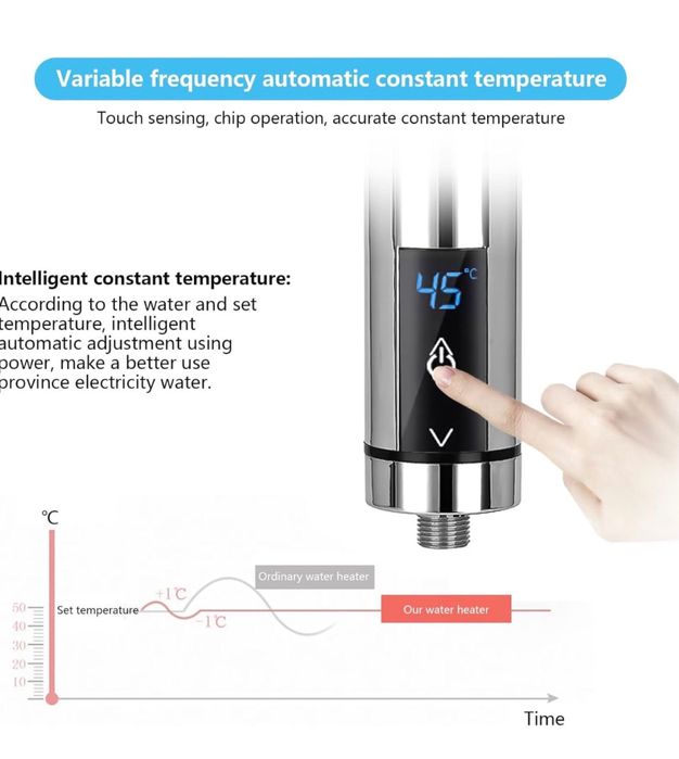 Mini Aquecedor de Água instantânea sem tanque cozinha Dusche Jardim