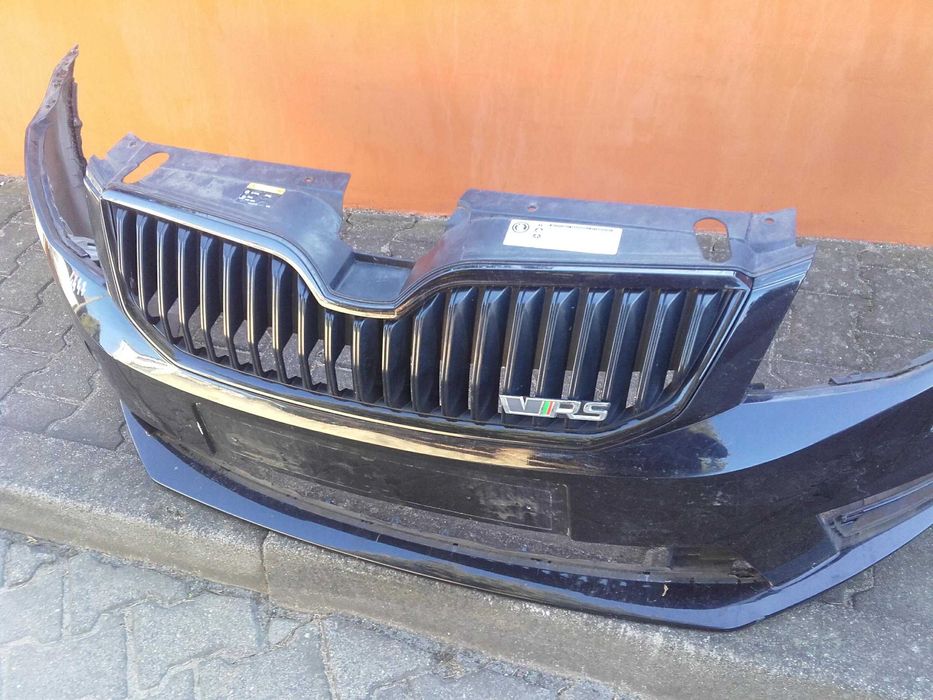 Zderzak przedni Skoda Octavia 3 III VRS na spryskiwacze 2013=> nr4447
