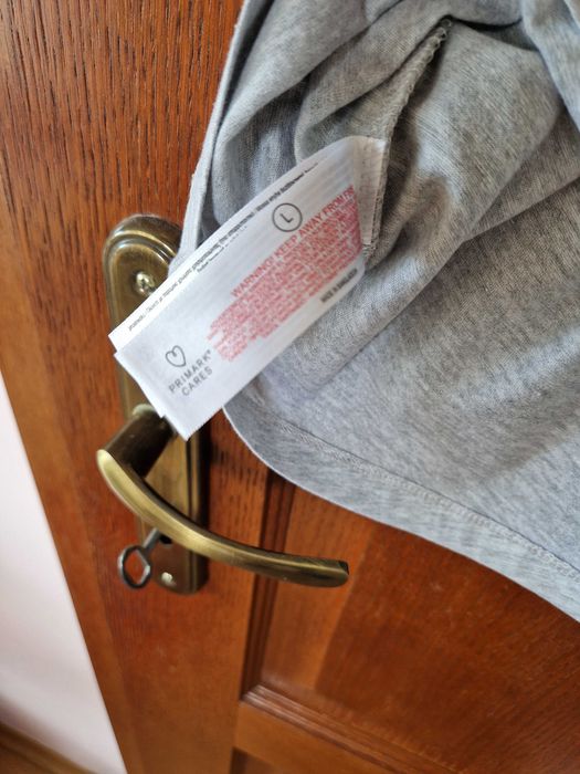 Szara koszulka bawełniana T-shirt męski Primark rozmiar L