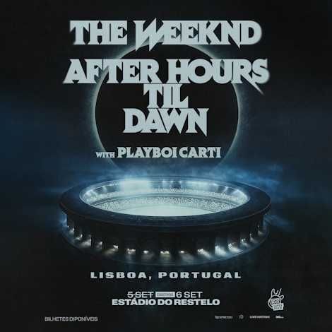2 Bilhetes para The Weeknd After Hours Til Dawn Tour 6 de Setembro