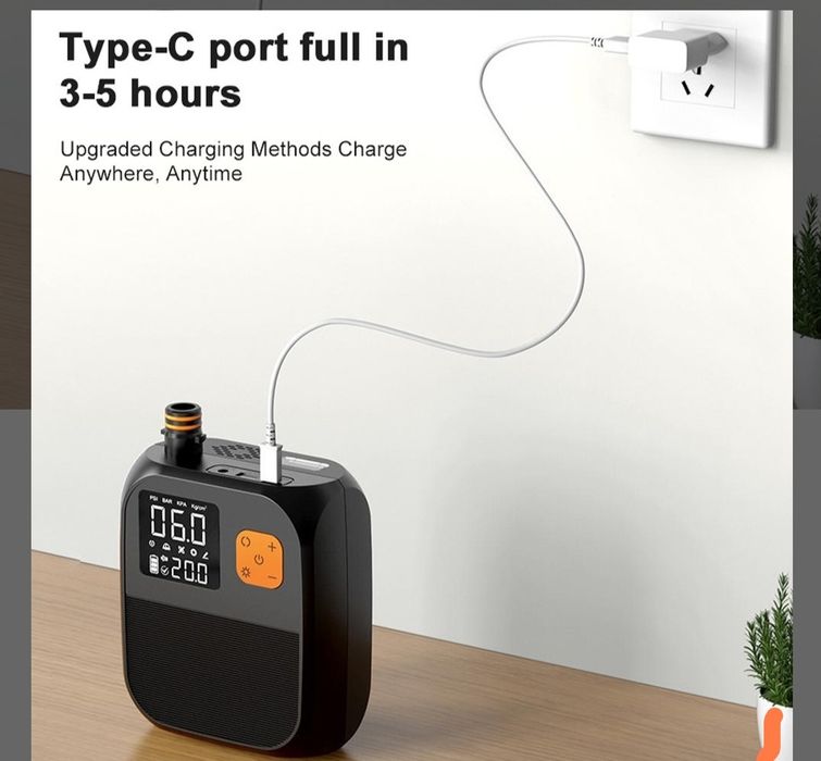 Портативний електричний повітряний компресорний насос високого тиску