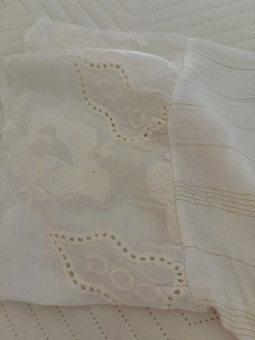 Vestido branco novo bordado ingles amamentacao
