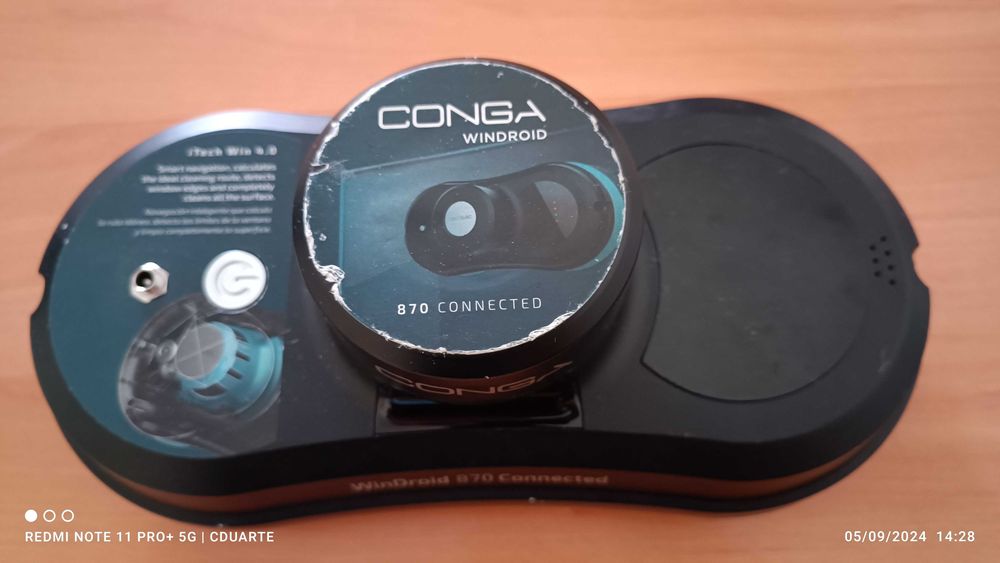 Robô Limpa Vidro Conga WinDroid 870 Connected