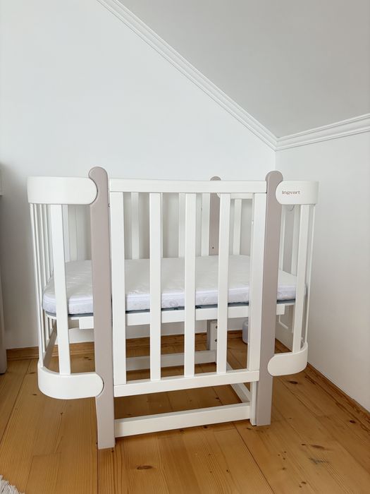 Ліжечко-трансформер Ingvart NIKA 5-в-1 Колір капучино