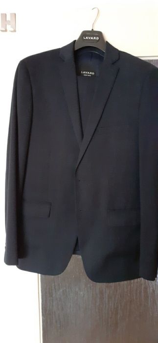 Garnitur Lavard na 182 cm granatowy raz założony