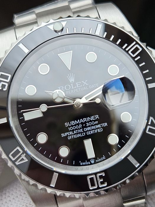 Швейцарские часы Rolex Submariner Black. Топ качество