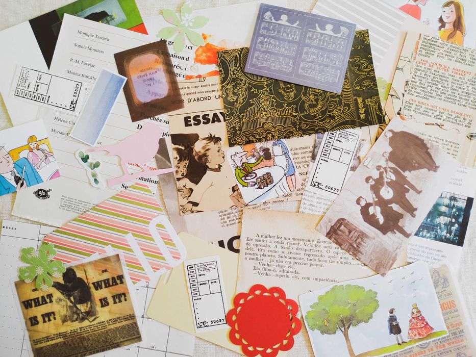Papelaria Para Journaling: Papel Vintage, Autocolantes, Washi (150pcs)