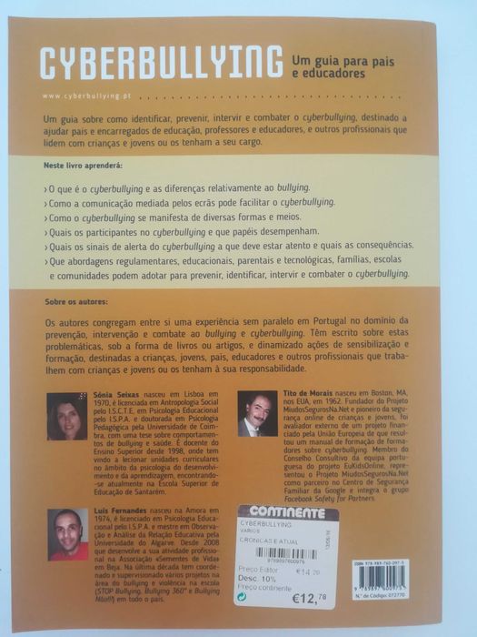 Livro Cyberbullying - Um Guia para Pais e Educadores