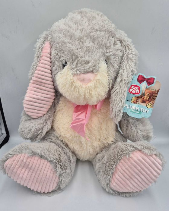 ELEFUN Pluszak pluszowy Przytulanka Kremowy Króliczek maskotka 40 cm