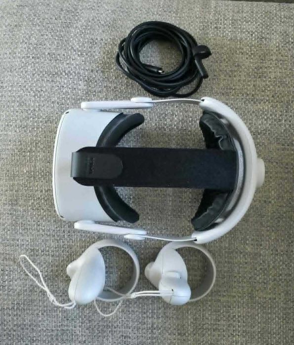 Gogle VR Oculus Quest 2 128GB + dodatkowy kabel link oraz dodatkowa opaska