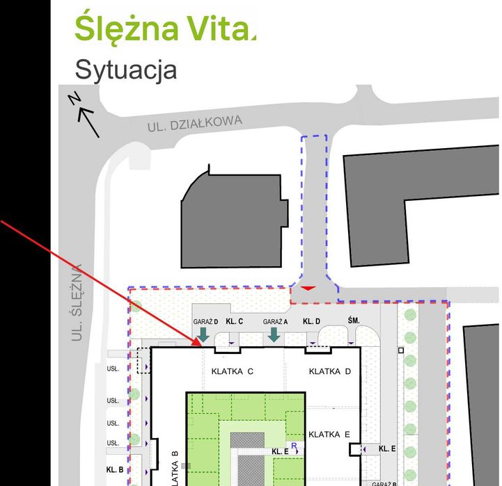 Podwójne miejsce parkingowe w garażu podziemnym, BOREK, ŚLĘŻNA 128