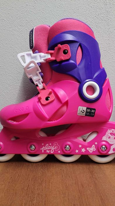 Patins rosa Criança Olexo 28-30 Decathlon