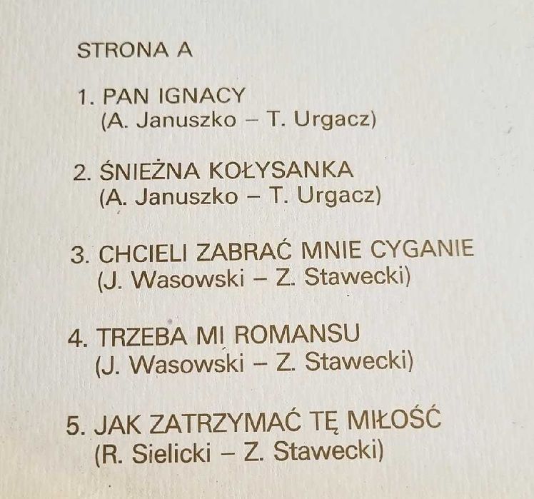 Irena Santor - Cdn . płyta winylowa z roku 1981