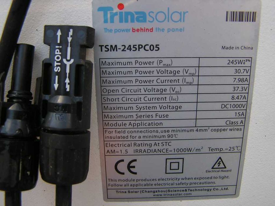 panele moduly sloneczne OKAZJA 230W 240W 245W Trina Solar OFF Grid