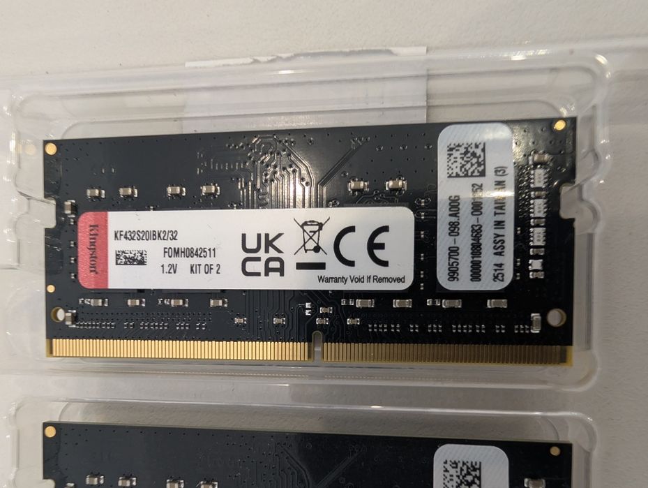 DDR4 3200MT/s 32 GB (2x16GB) KF432S20IBK2/32