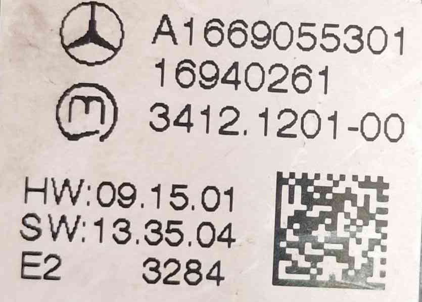 Conjunto de Botões A1669055301 - MERCEDES-BENZ M-CLASS