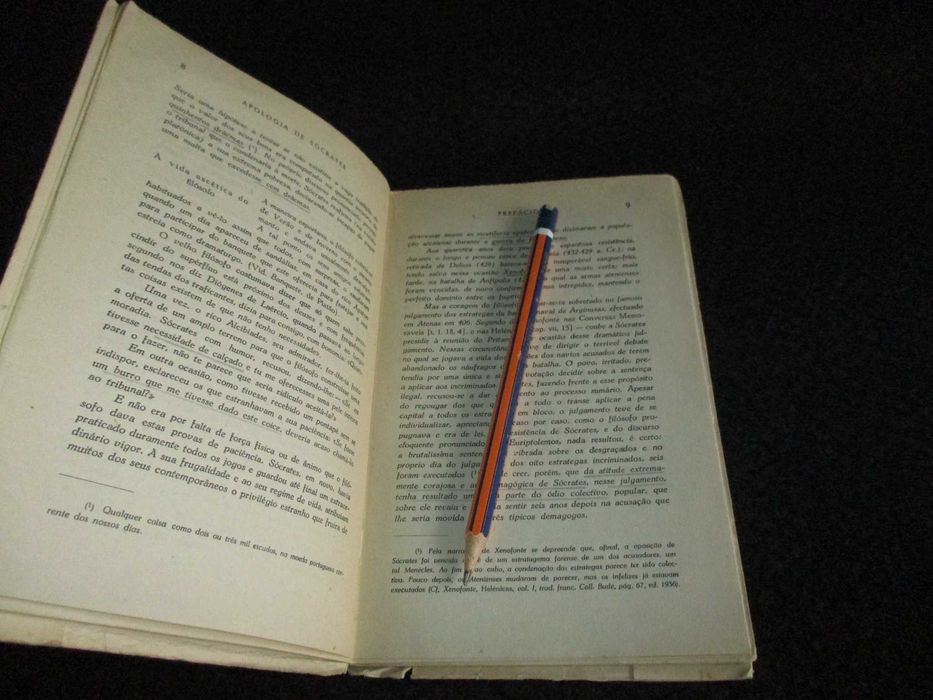 Livro Apologia de Sócrates Platão 1953