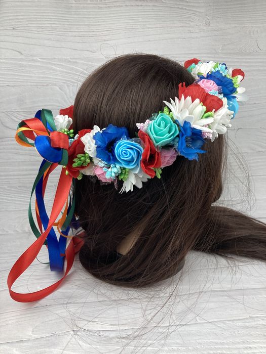 Wianek z polnych kwiatów