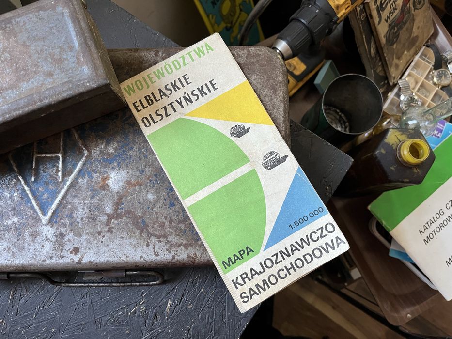 Mapa samochodowa PRL 126p 125p FSO Syrena 105 Warszawa 223