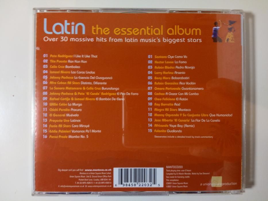 2 CDs “Latin: The Essential Album” - como NOVO!