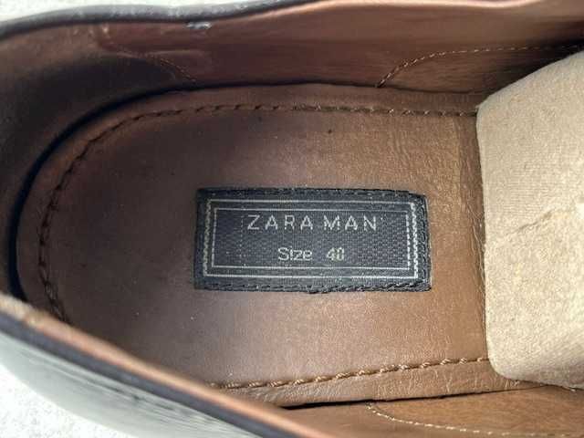 Елегантні туфлі-оксфорди від Zara Man, розмір 40