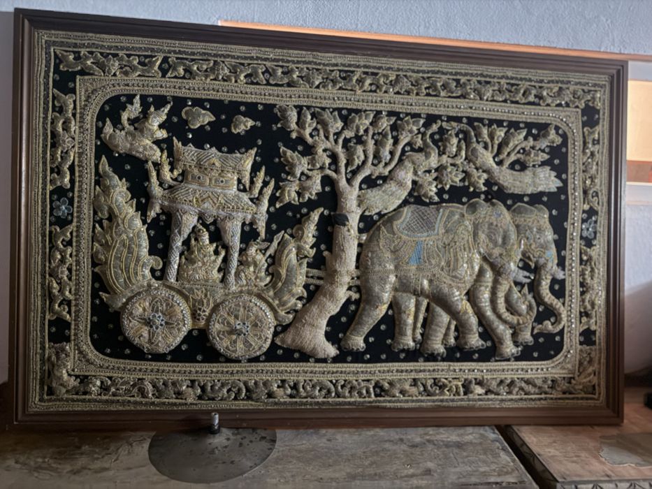 Tapestry antigo Birmânico Kalaga