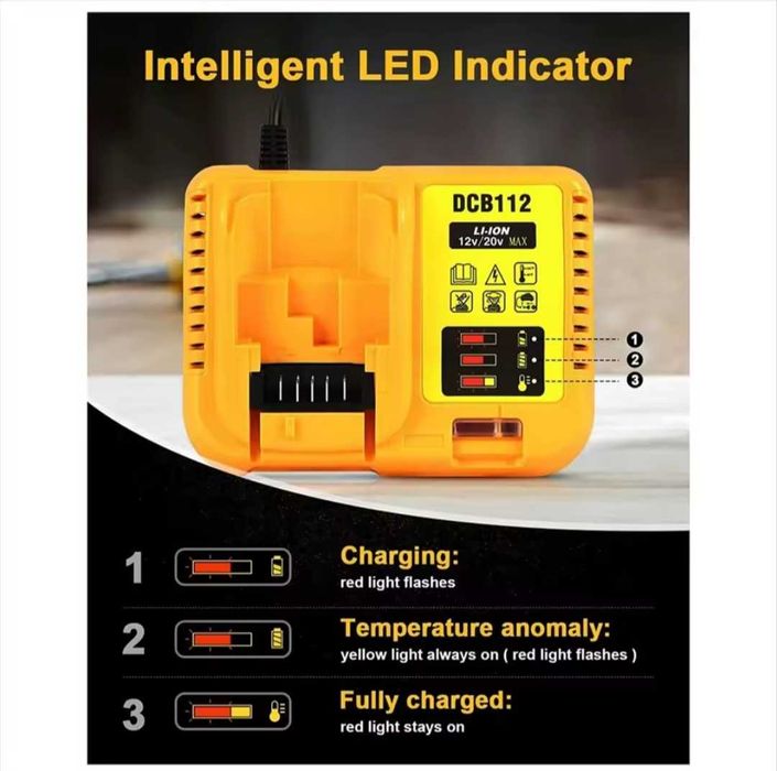 Ładowarka Dewalt DCB112 2A 10,8 / 12 / 14,4 / 18 V / 20 V
