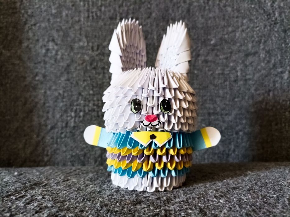 Królik Origami Modułowe 3D