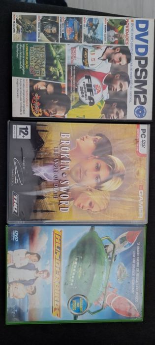 Conjunto de jogos e DVD