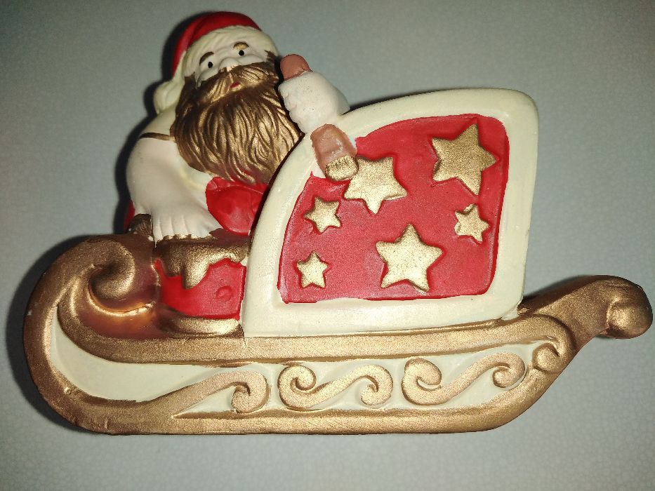 Trenó Pai Natal suporte para vela