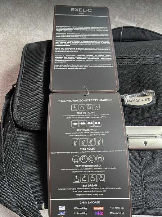 Torba na laptop, duża Longerre, nowa