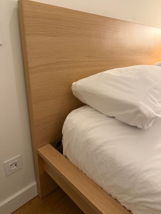 Ikea Malm Cama 160 x 200 cm em cor carvalho