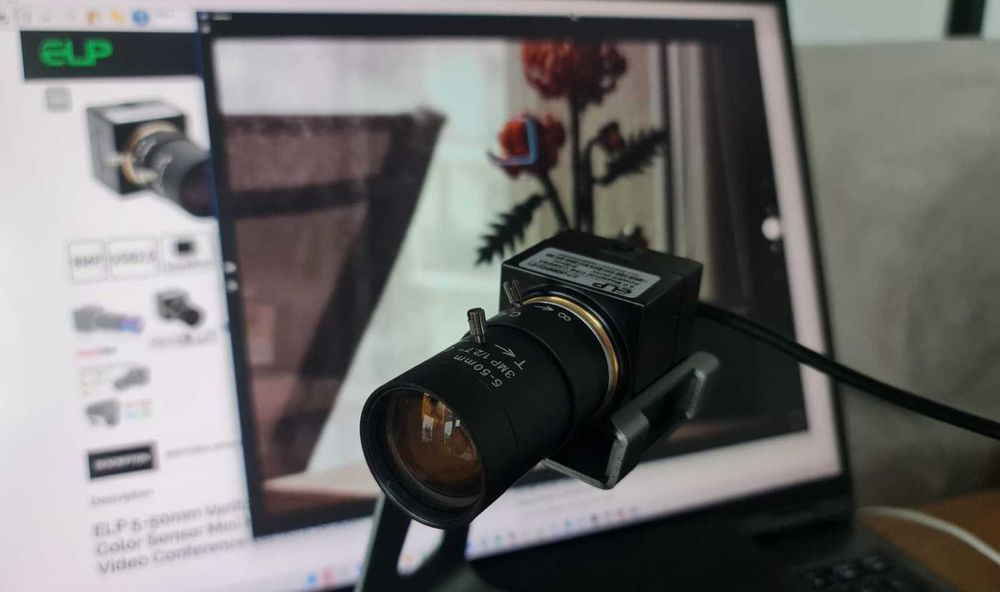 Kamera USB ELP 8MP Sony IMX179 + obiektyw varifocal 5–50mm