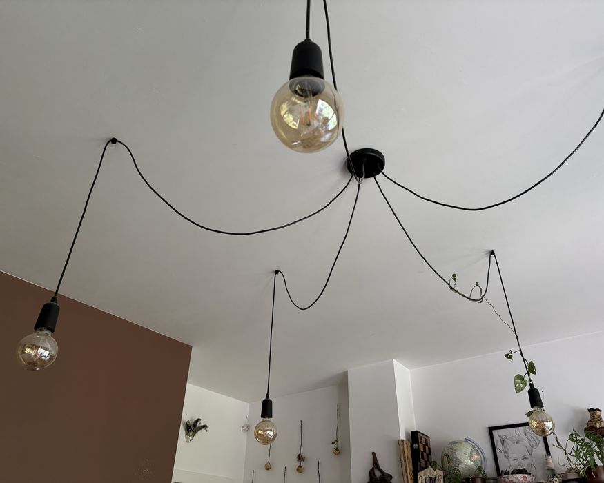 Zestaw Żyrandol pająk i kinkiet