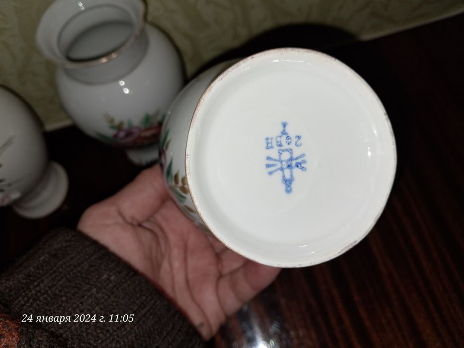 Фарфоровые вазочки Ссср