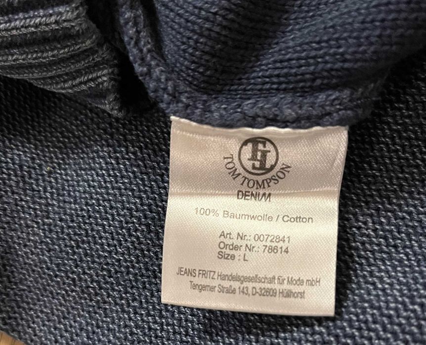 Sweter męski granatowy TOM TOMPSON  L