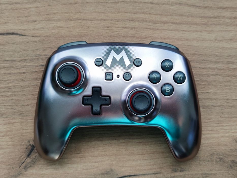 Przewodowy pad kontroler Super Mario Silver PowerA Nintendo Switch PC