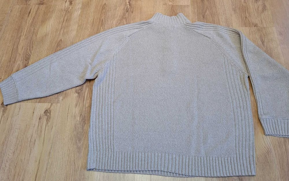 Sweter męski XL - golf - zapinany na zamek - obwód 130cm