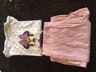 pijama disney tamanho m tons rosa