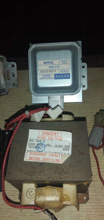 Transformador e magnetron microondas