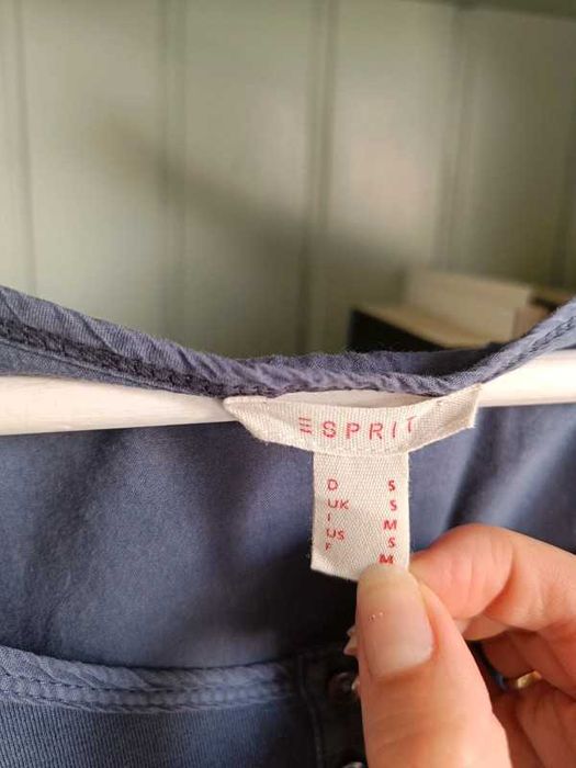 Niebieska bluzeczka z długim rękawem Esprit r. M / L