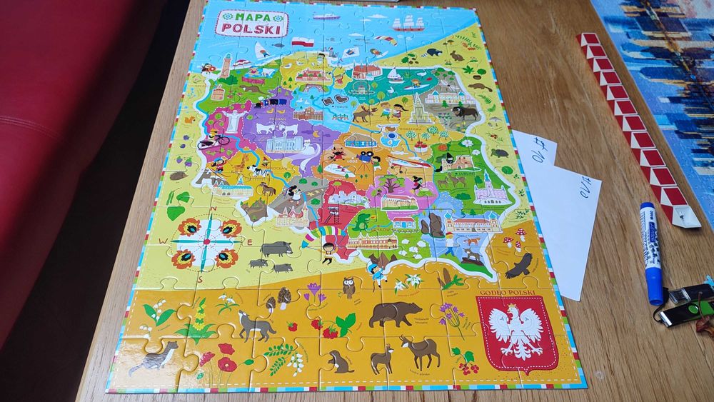 Puzzle mapa polski durze dziecięce #10