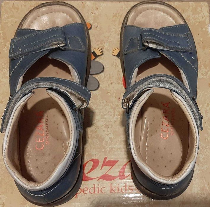 Ортопедические босоножки из кожи Cezara Rosso (Турция) 30р