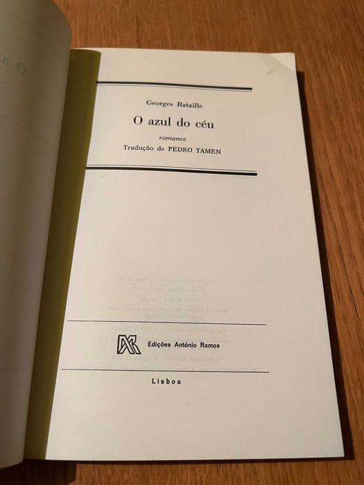 O AZUL DO CÉU    Georges Bataille