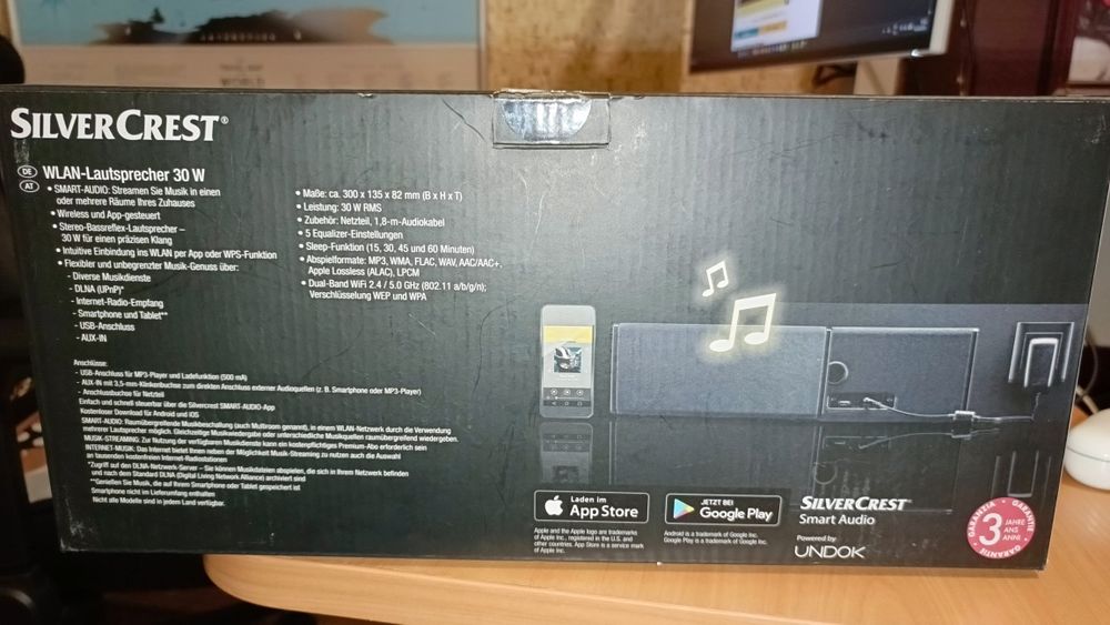 Колонка SILVERCREST WLAN, 30 Вт SMRS 30 A1