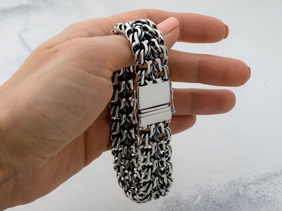 Срібний браслет 80г  серебряный браслет серебро срібло браслети 925