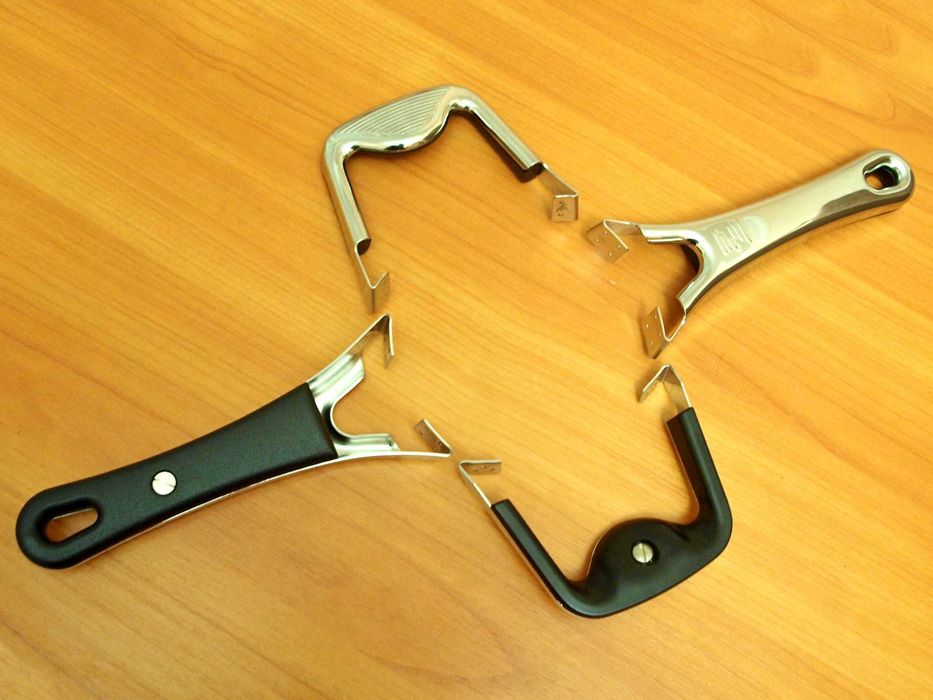 Ручки на посуд Zepter Цептер із чорними накладками оригінал