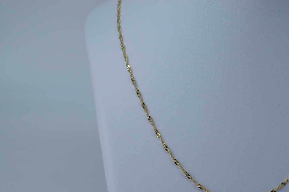 Złoty łańcuszek 585 2,34gram 45cm Singapur Nowy WYSYŁKA GRATIS