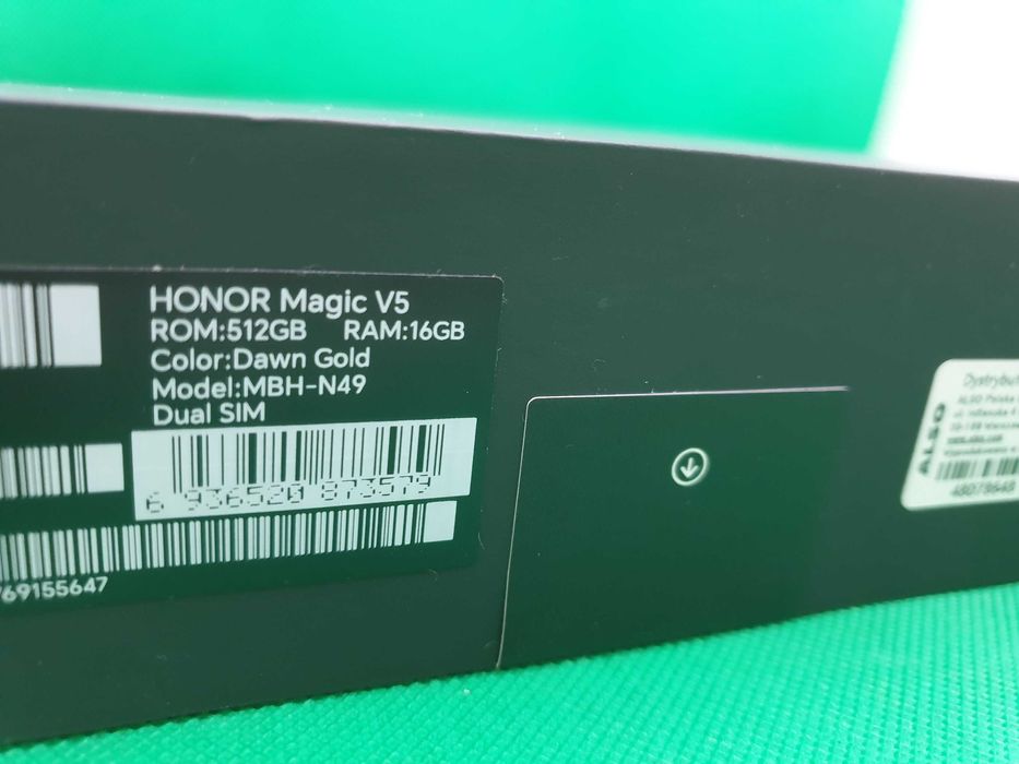 Nowy Honor Magic V5 Złoty Gold 16/512GB GW Salon 4GSM Świdnica