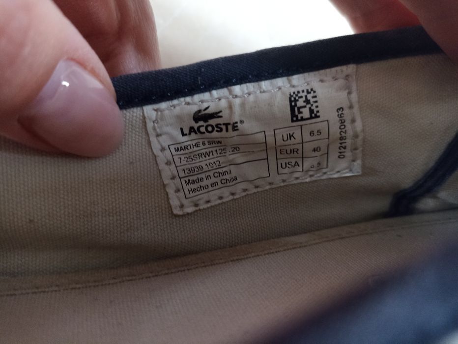 Buty balerinki Lacoste